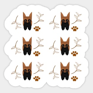 Great Dane dog pattern Sticker